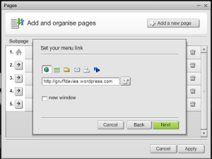Graphic how to add a page in moonfruit sitemaker